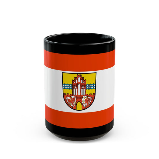 Flag of Uckermark Germany - Black Coffee Mug-15oz-The Sticker Space