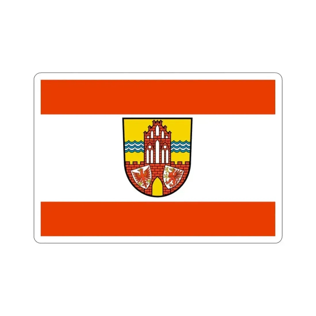 Flag of Uckermark Germany STICKER Vinyl Die-Cut Decal 2 Inch - The Sticker Space