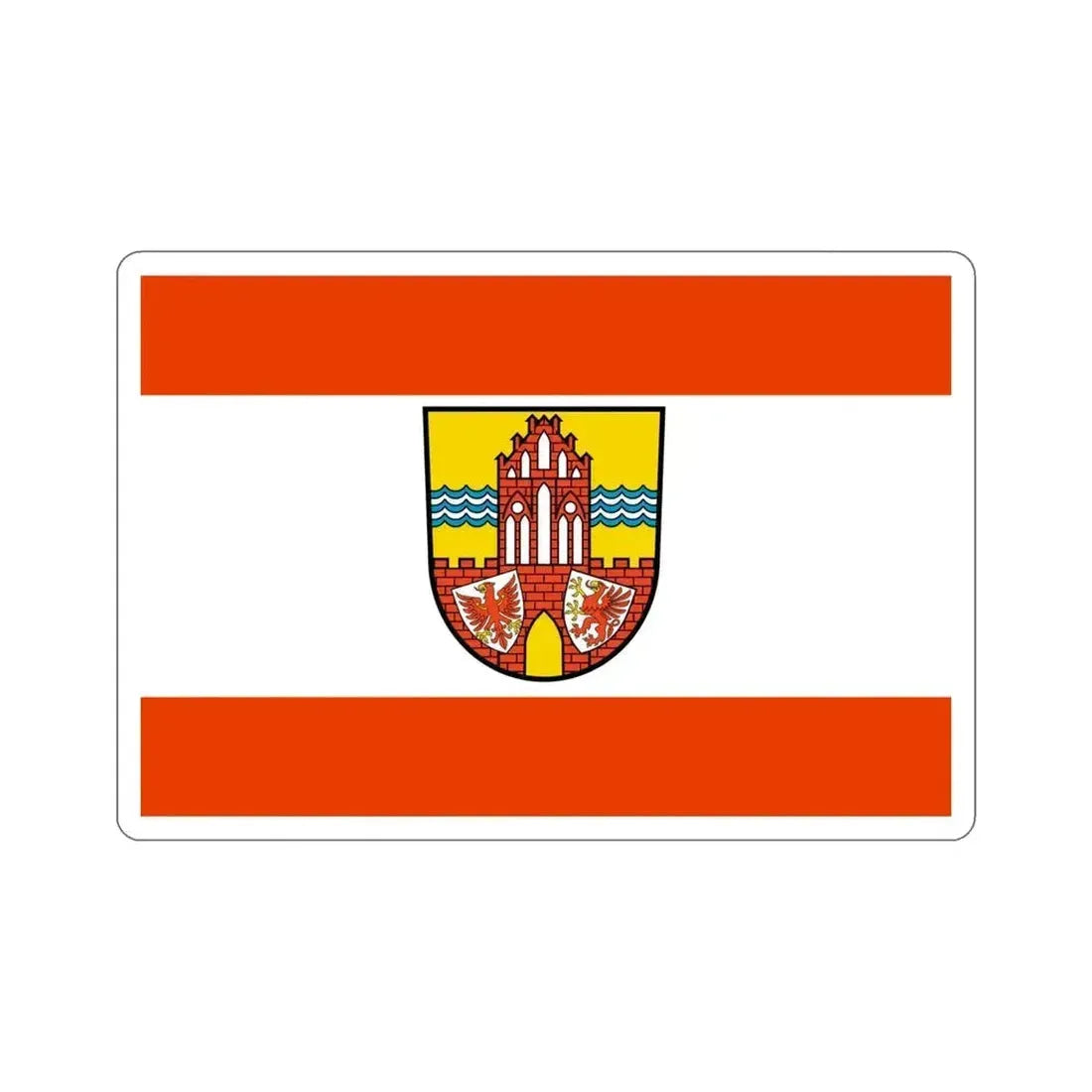 Flag of Uckermark Germany STICKER Vinyl Die-Cut Decal 4 Inch - The Sticker Space