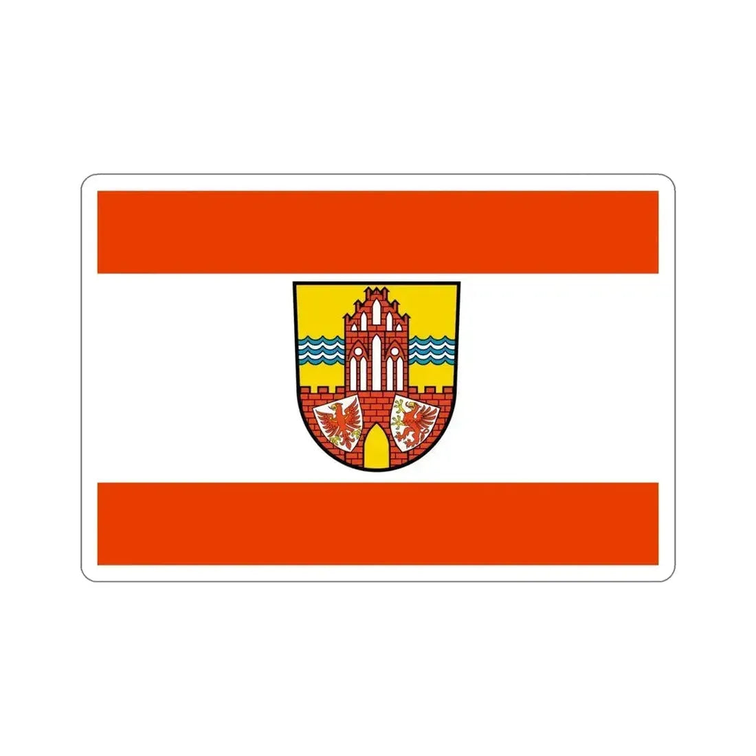 Flag of Uckermark Germany STICKER Vinyl Die-Cut Decal 5 Inch - The Sticker Space