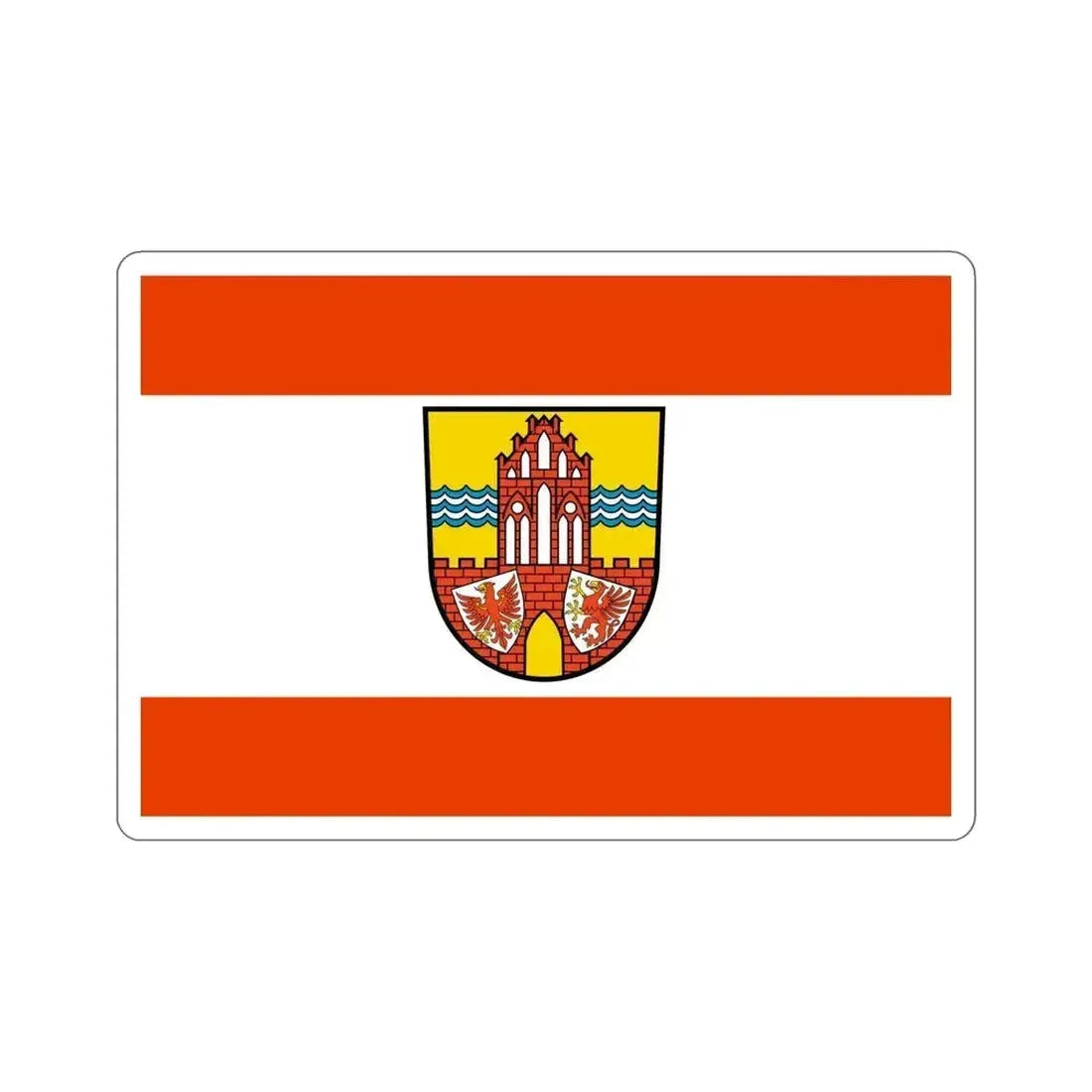Flag of Uckermark Germany STICKER Vinyl Die-Cut Decal 6 Inch - The Sticker Space