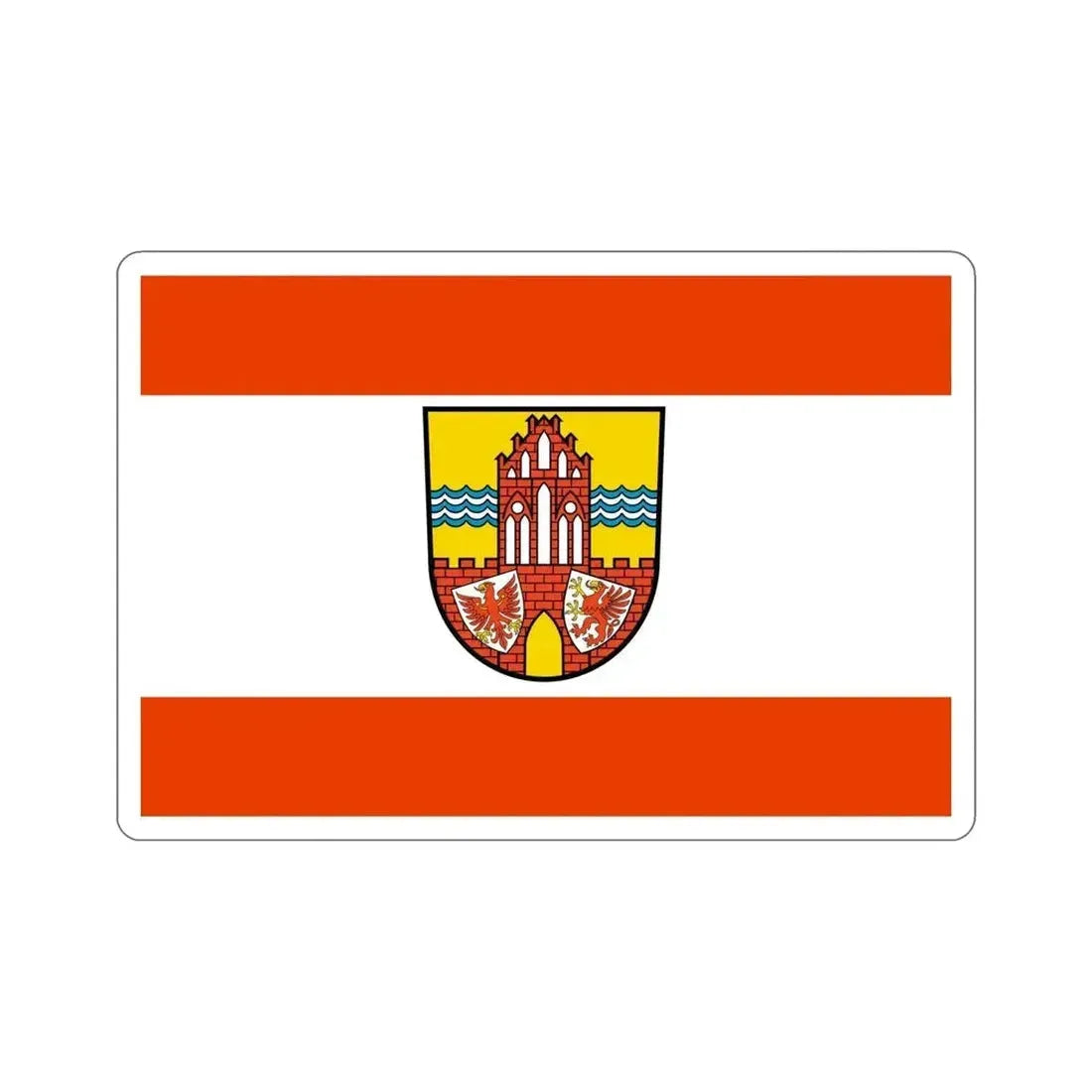 Flag of Uckermark Germany STICKER Vinyl Die-Cut Decal - The Sticker Space