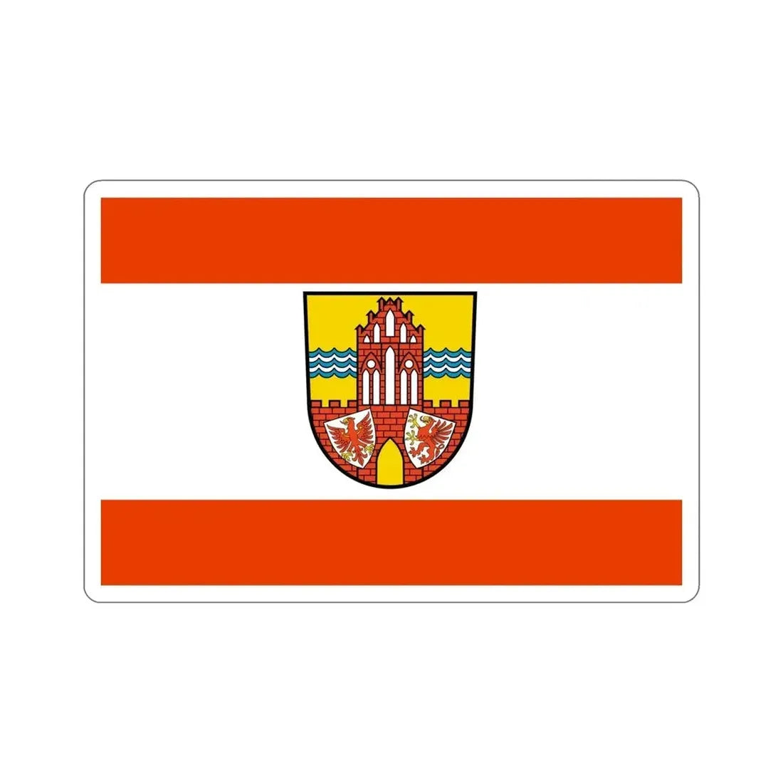Flag of Uckermark Germany STICKER Vinyl Die-Cut Decal - The Sticker Space