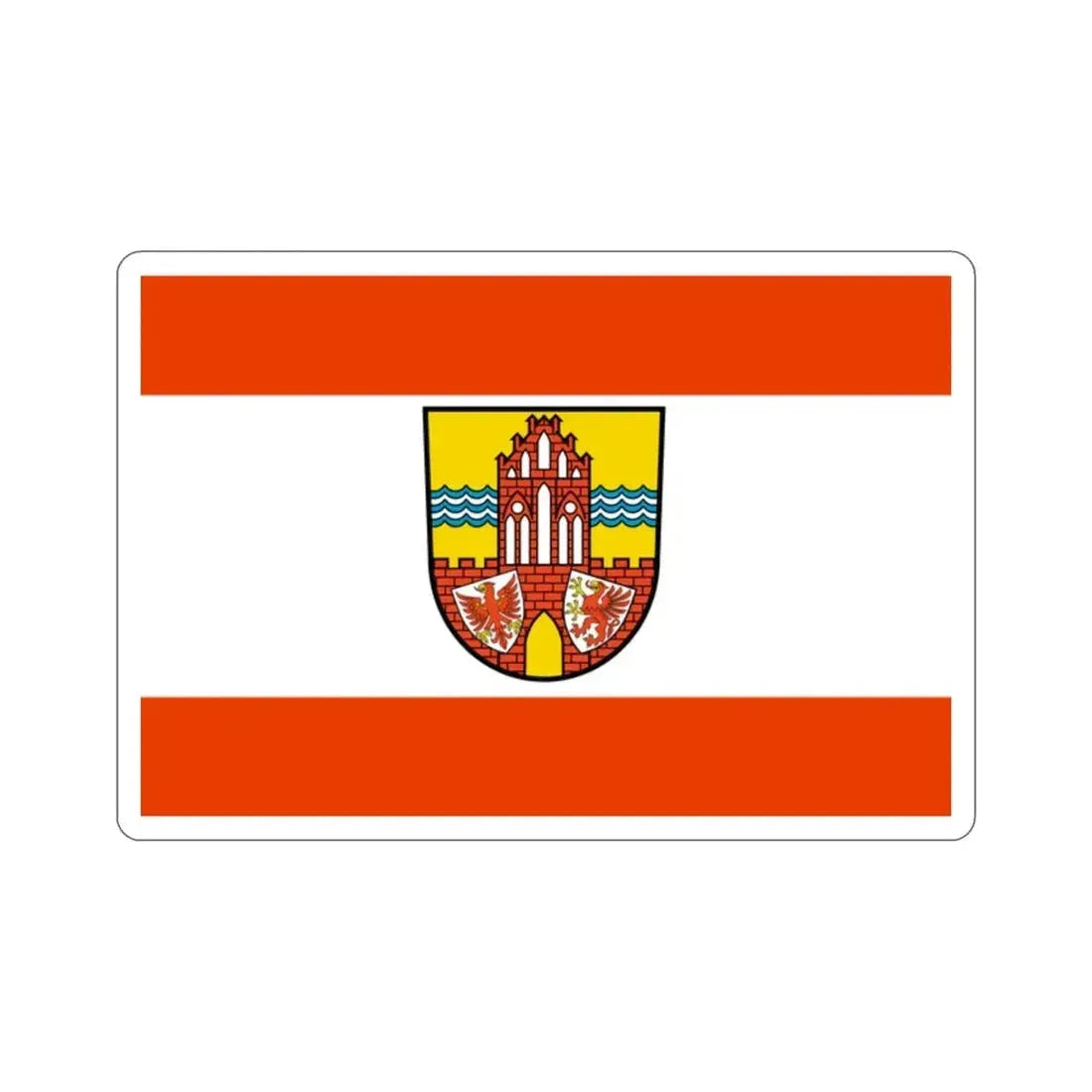 Flag of Uckermark Germany STICKER Vinyl Die-Cut Decal - The Sticker Space