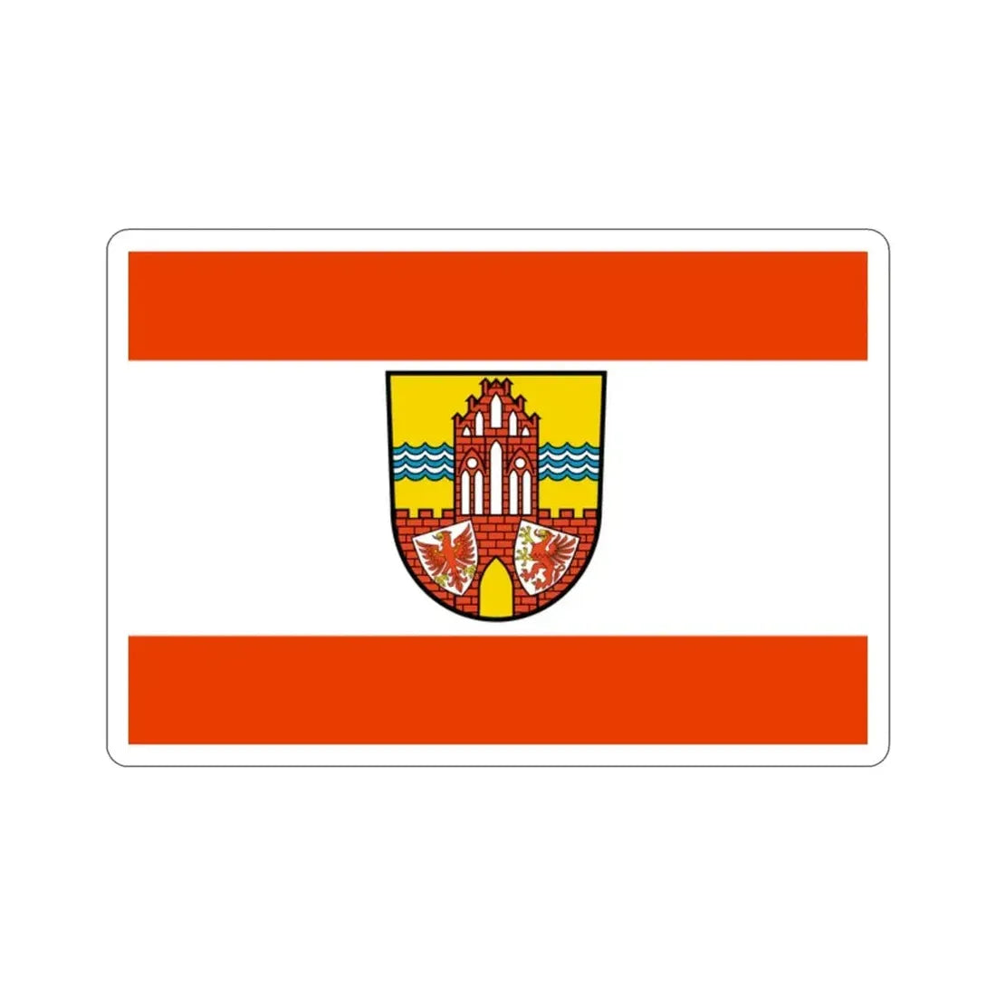 Flag of Uckermark Germany STICKER Vinyl Die-Cut Decal - The Sticker Space