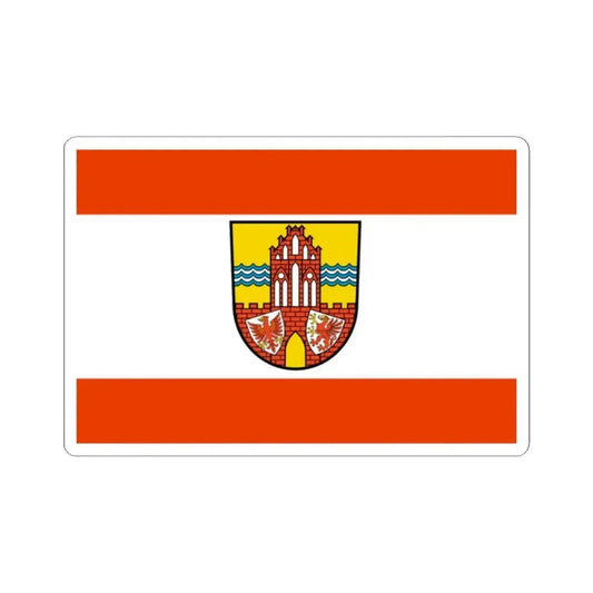 Flag of Uckermark Germany - STICKER Vinyl Kiss-Cut Decal 2 Inch White - The Sticker Space
