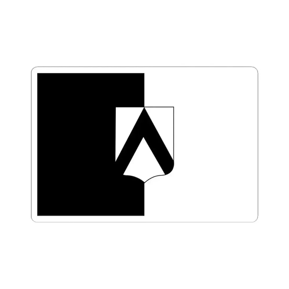 Flag of Udine Italy - STICKER Vinyl Kiss-Cut Decal 3 Inch White - The Sticker Space