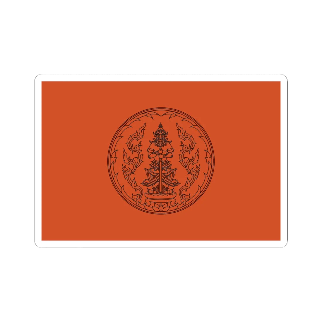 Flag of UdonThani province (Thailand) STICKER Vinyl Kiss-Cut Decal 4 Inch White - The Sticker Space
