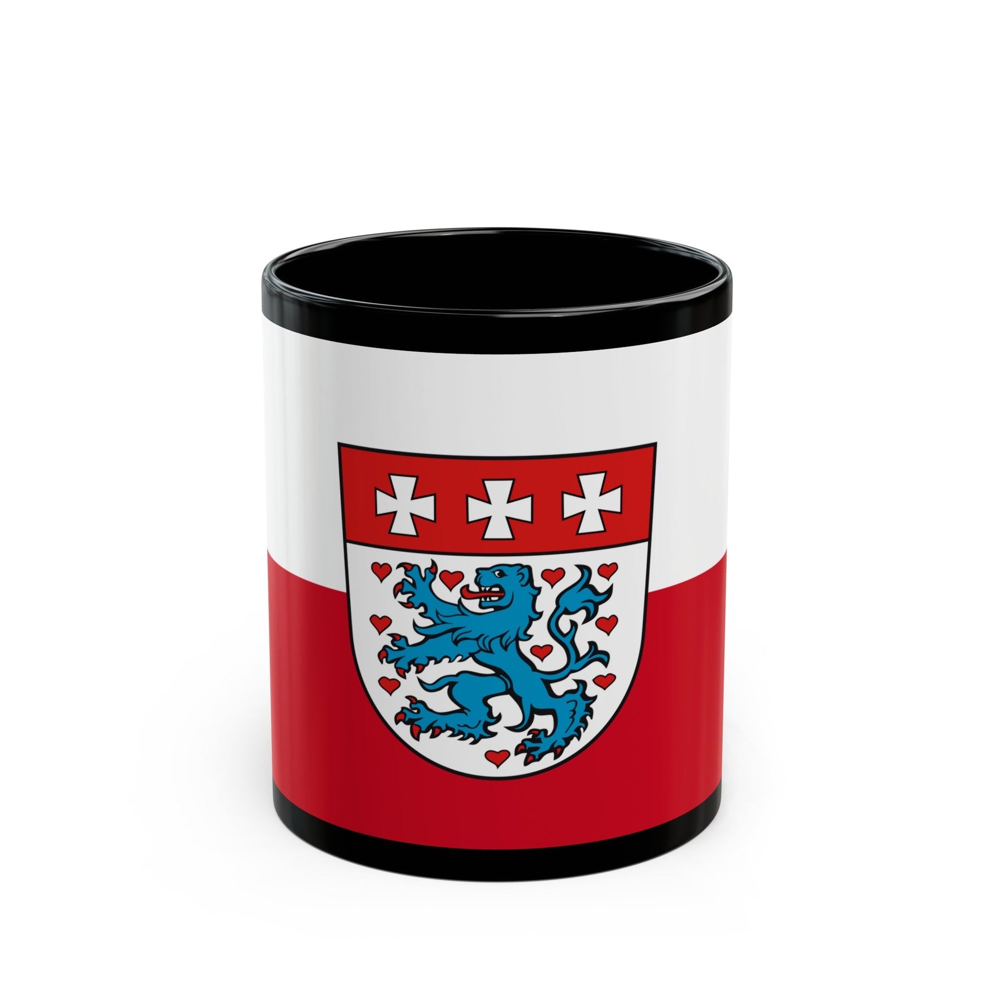 Flag of Uelzen Germany - Black Coffee Mug-11oz-The Sticker Space