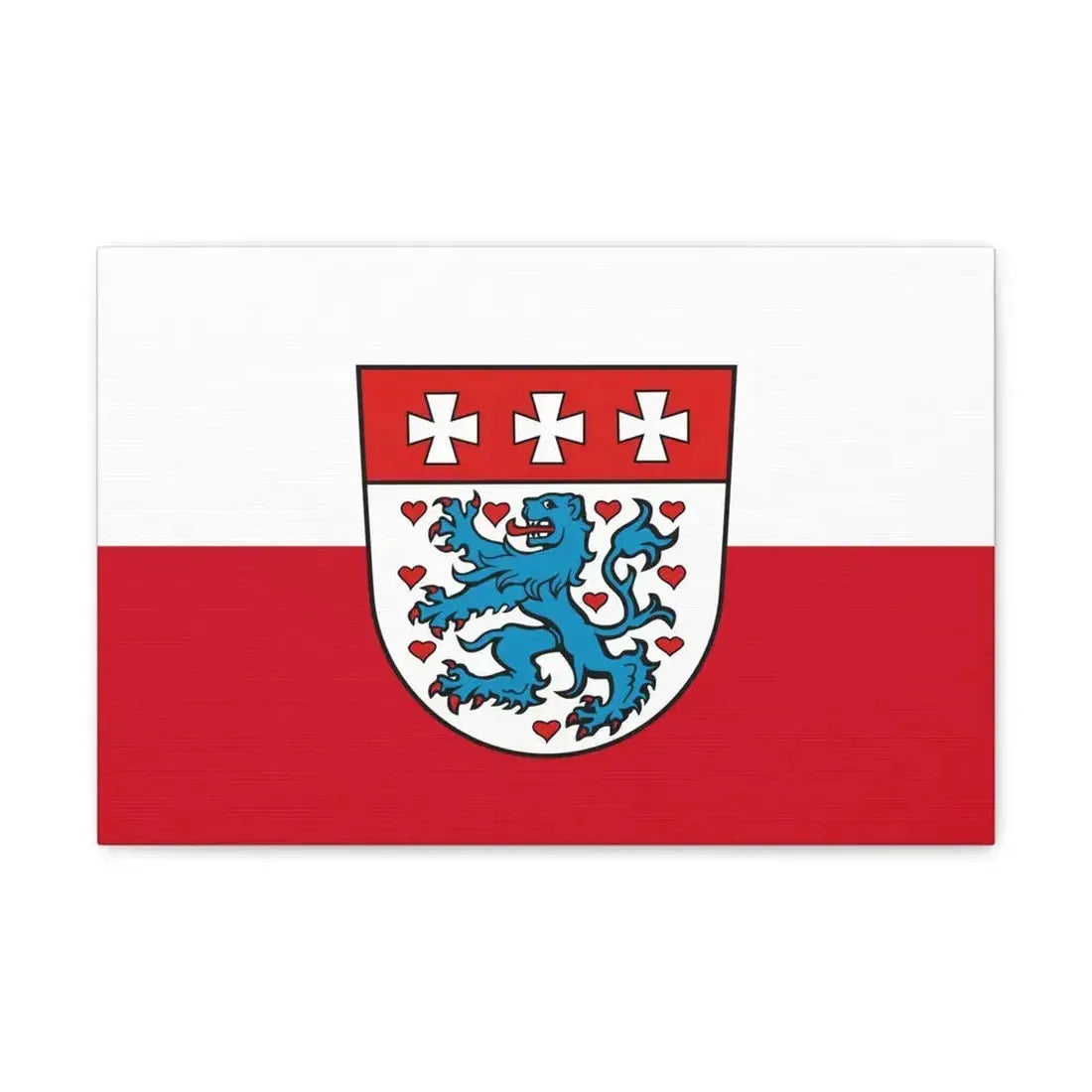 Flag of Uelzen Germany - Canvas Wall Art 18″ x 12″ 1.25" - The Sticker Space