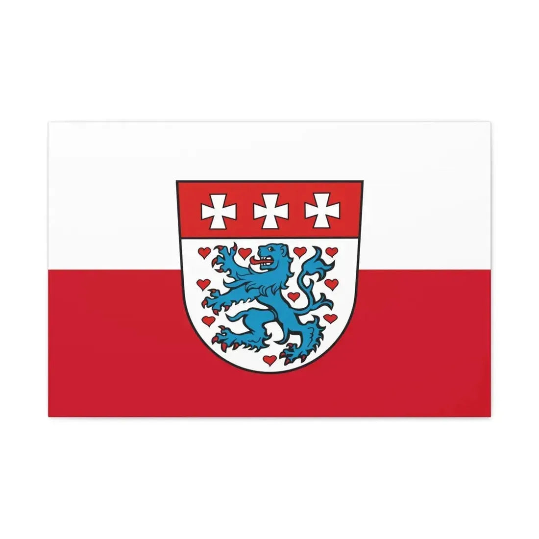Flag of Uelzen Germany - Canvas Wall Art 30" x 20" 1.25" - The Sticker Space