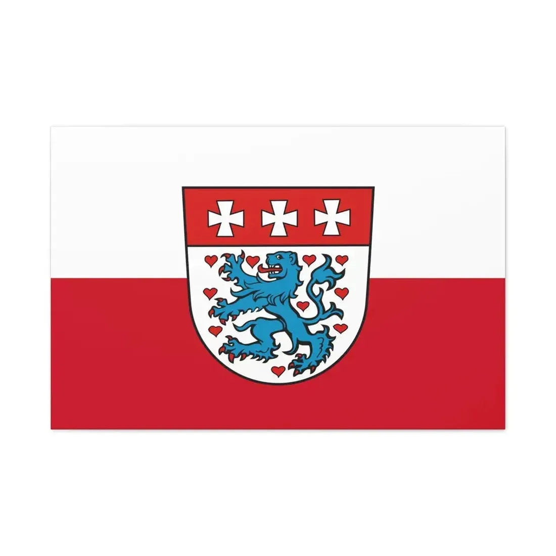 Flag of Uelzen Germany - Canvas Wall Art 36" x 24" 1.25" - The Sticker Space