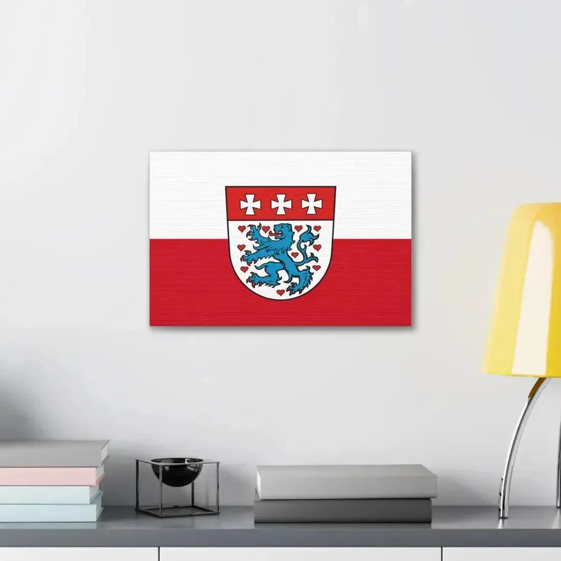 Flag of Uelzen Germany - Canvas Wall Art - The Sticker Space
