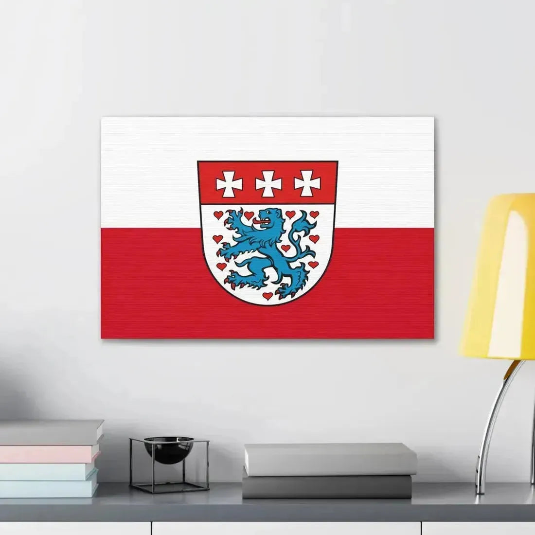 Flag of Uelzen Germany - Canvas Wall Art - The Sticker Space