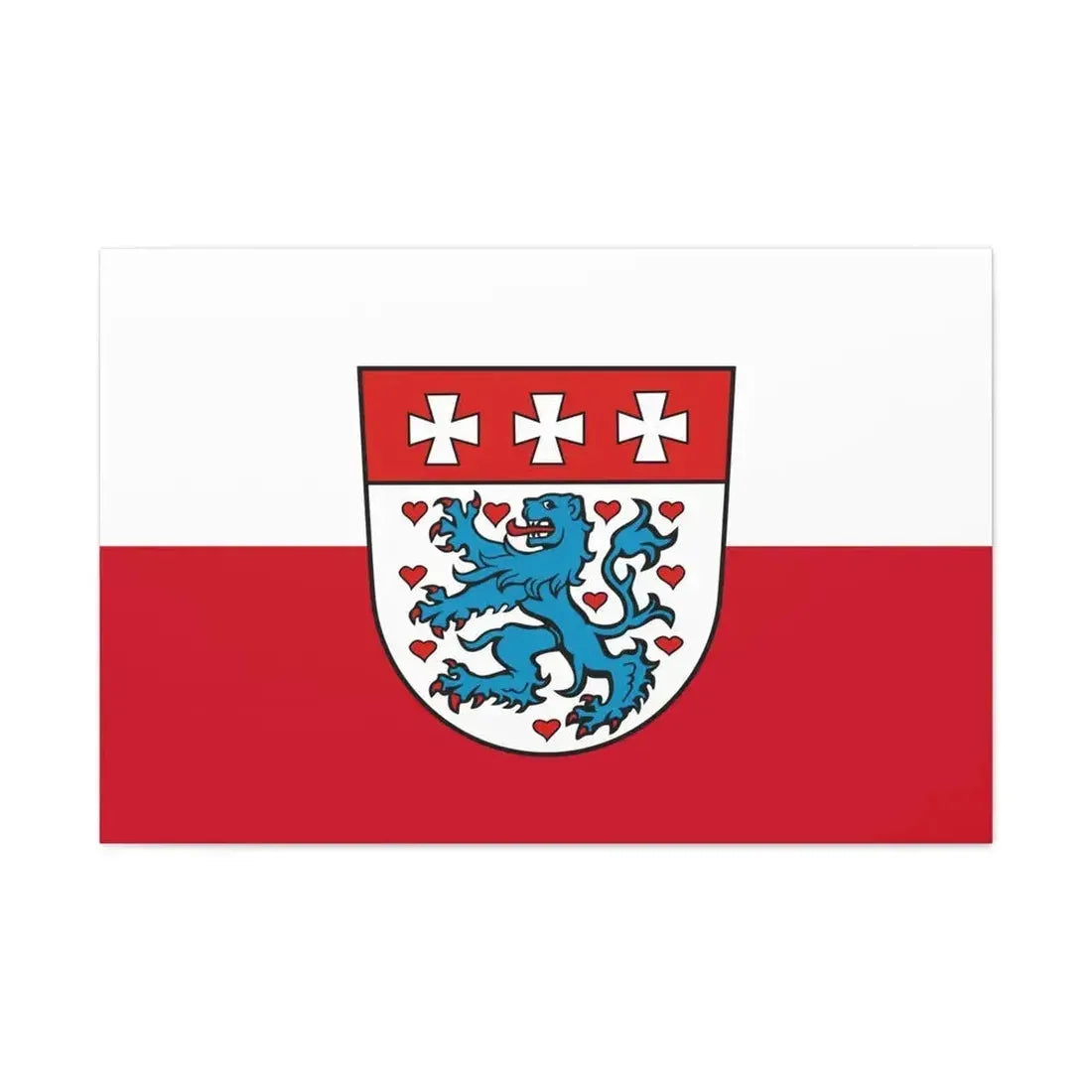 Flag of Uelzen Germany - Canvas Wall Art - The Sticker Space