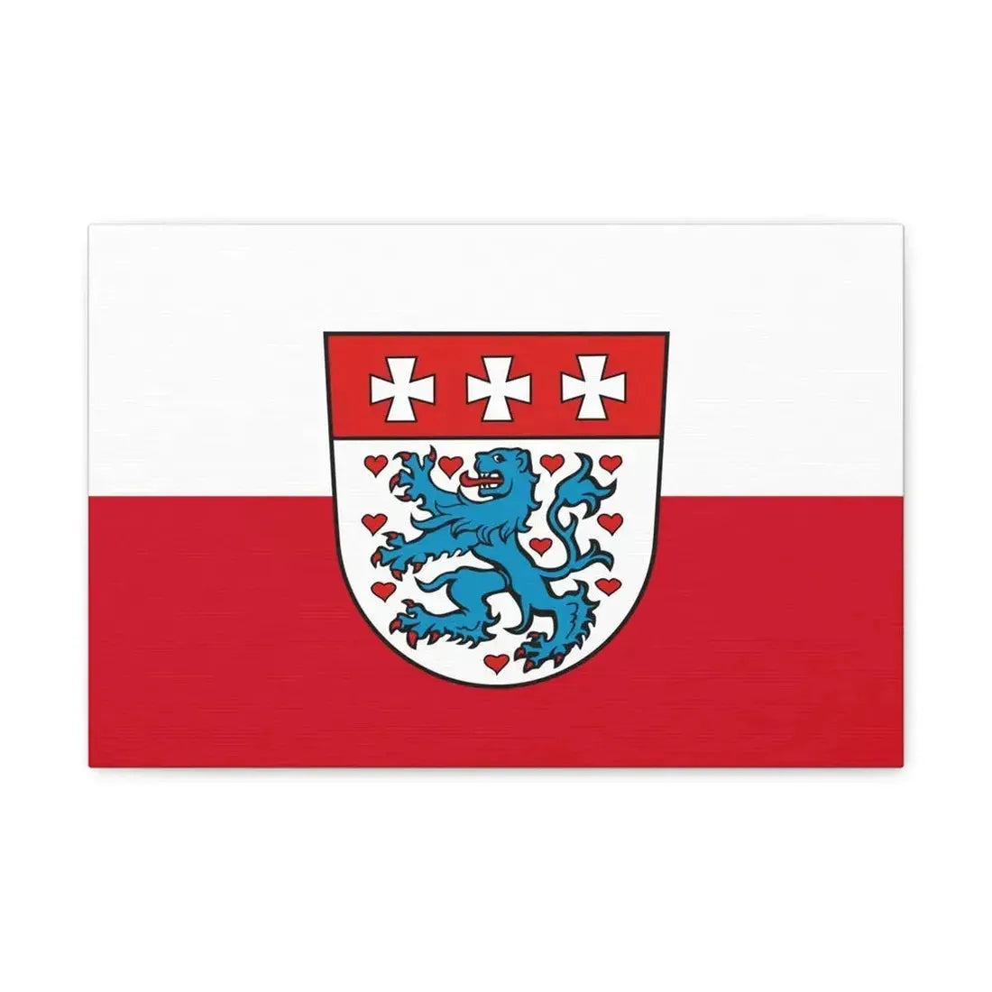 Flag of Uelzen Germany - Canvas Wall Art - The Sticker Space