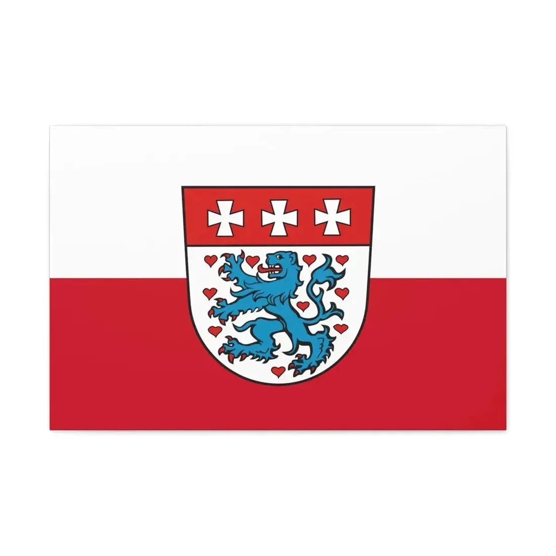 Flag of Uelzen Germany - Canvas Wall Art - The Sticker Space