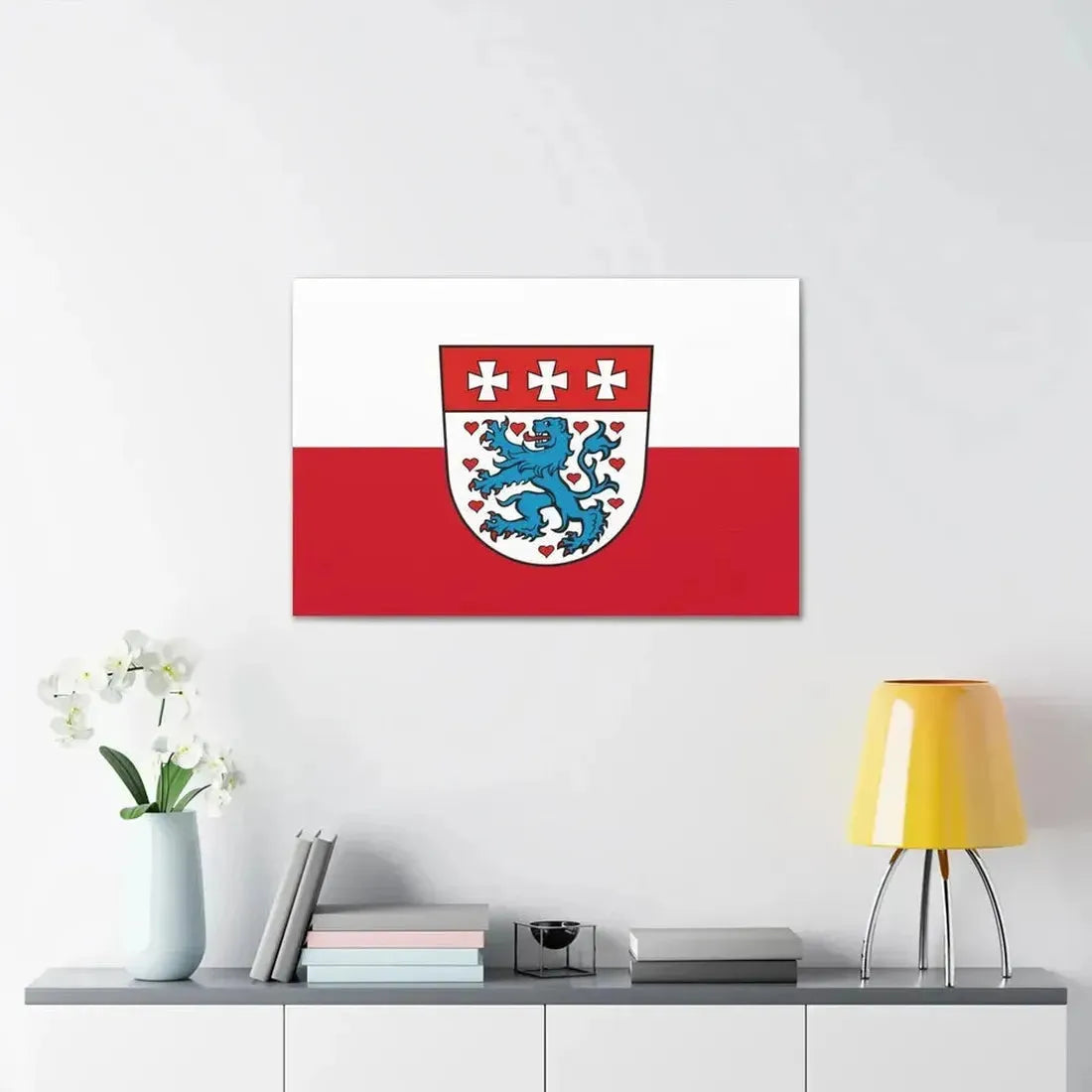 Flag of Uelzen Germany - Canvas Wall Art - The Sticker Space