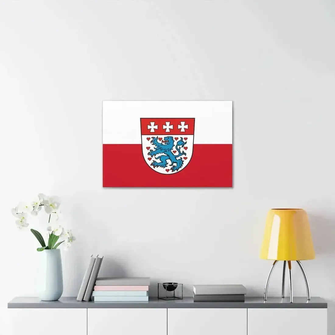 Flag of Uelzen Germany - Canvas Wall Art - The Sticker Space
