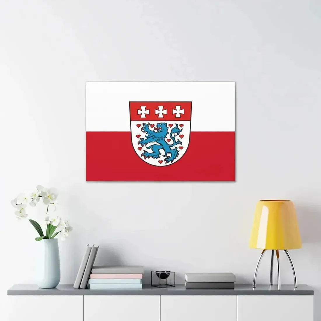 Flag of Uelzen Germany - Canvas Wall Art - The Sticker Space
