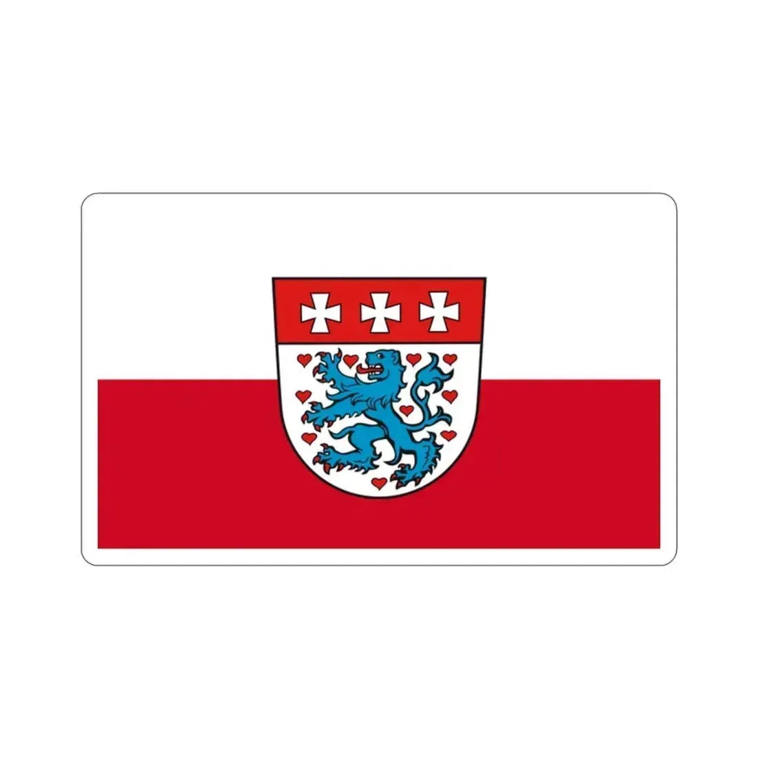 Flag of Uelzen Germany STICKER Vinyl Die-Cut Decal 2 Inch - The Sticker Space