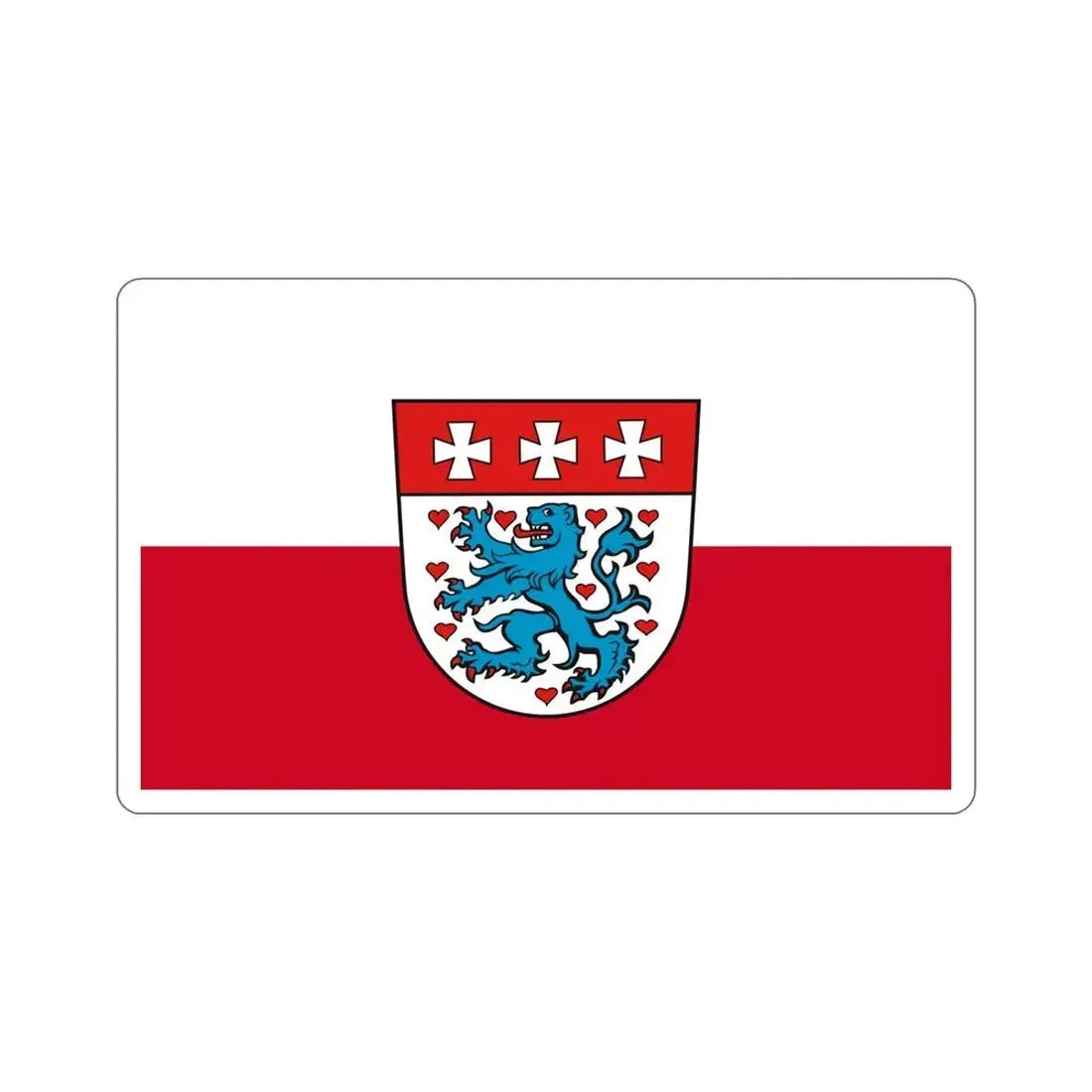 Flag of Uelzen Germany STICKER Vinyl Die-Cut Decal - The Sticker Space