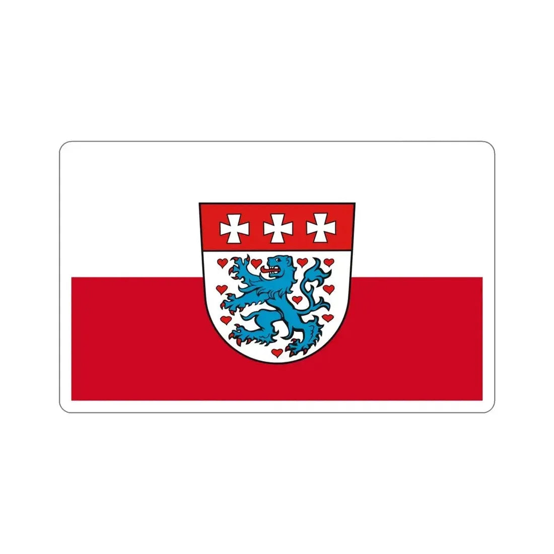 Flag of Uelzen Germany STICKER Vinyl Die-Cut Decal - The Sticker Space
