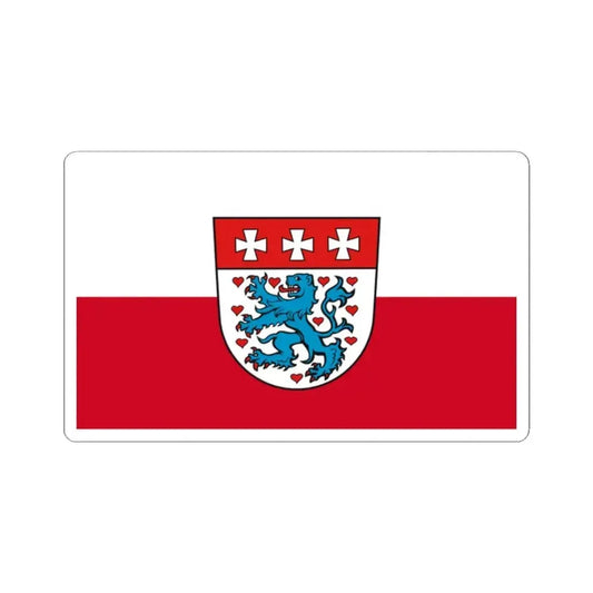 Flag of Uelzen Germany - STICKER Vinyl Kiss-Cut Decal 2 Inch White - The Sticker Space