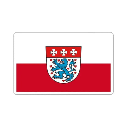 Flag of Uelzen Germany - STICKER Vinyl Kiss-Cut Decal 3 Inch White - The Sticker Space