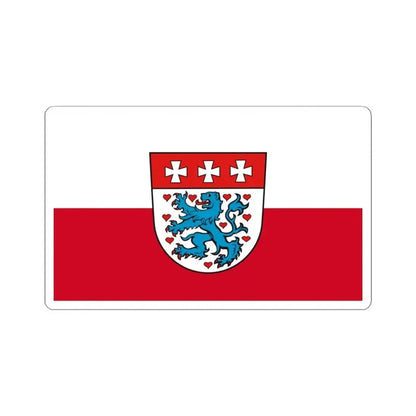 Flag of Uelzen Germany - STICKER Vinyl Kiss-Cut Decal 4 Inch White - The Sticker Space