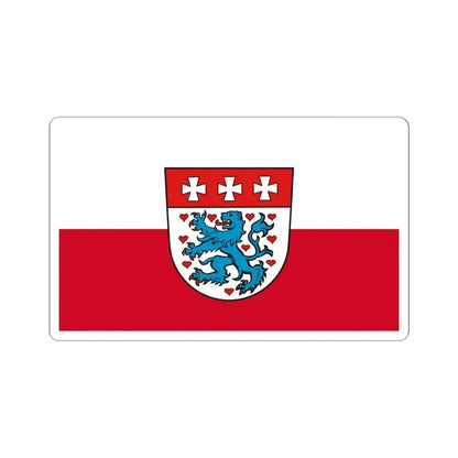 Flag of Uelzen Germany - STICKER Vinyl Kiss-Cut Decal 6 Inch White - The Sticker Space
