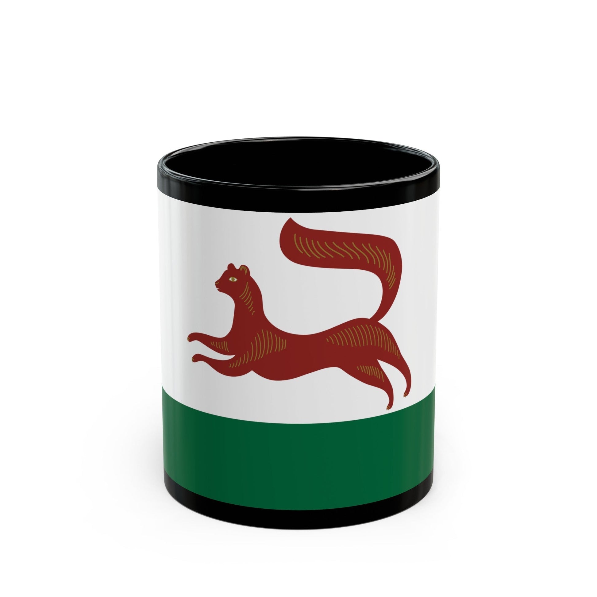 Flag of Ufa Russia - Black Coffee Mug-11oz-The Sticker Space