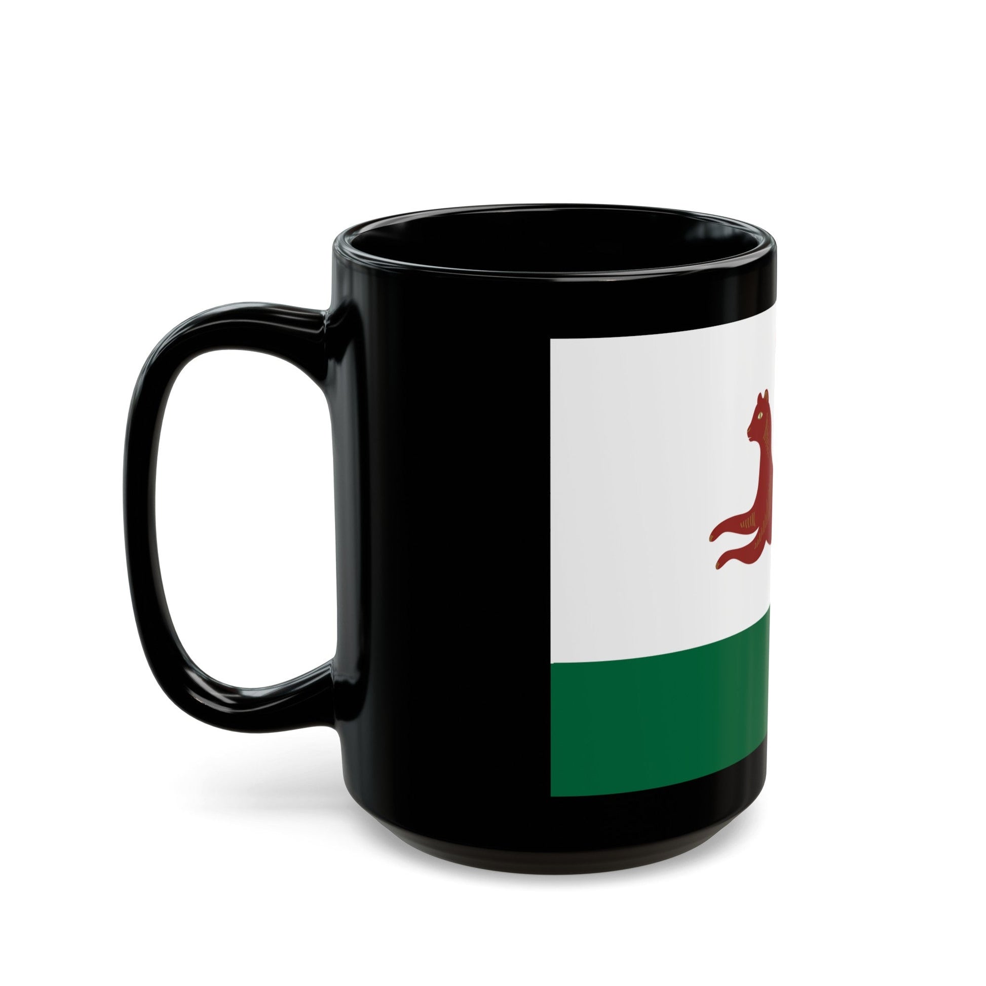 Flag of Ufa Russia - Black Coffee Mug-The Sticker Space