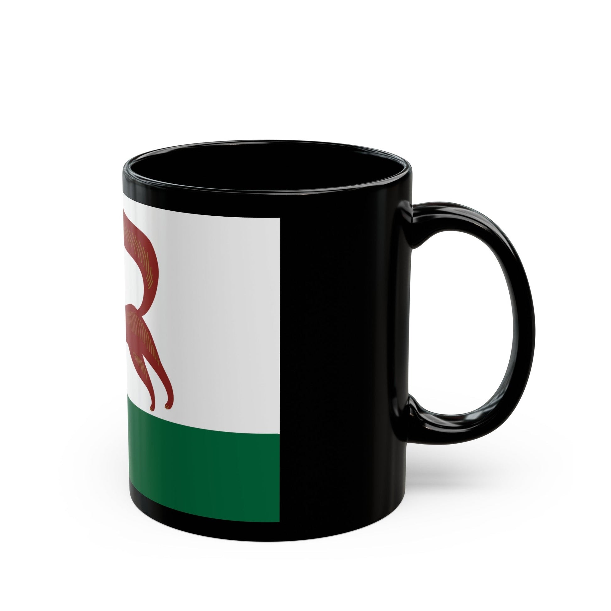 Flag of Ufa Russia - Black Coffee Mug-The Sticker Space