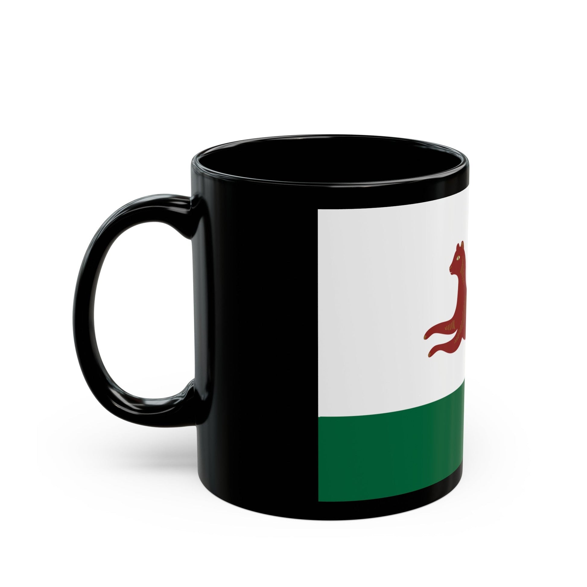 Flag of Ufa Russia - Black Coffee Mug-The Sticker Space