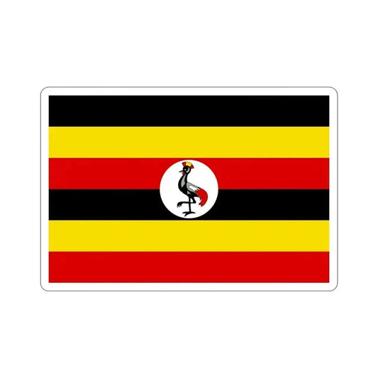 Flag of Uganda STICKER Vinyl Die-Cut Decal 6 Inch - The Sticker Space