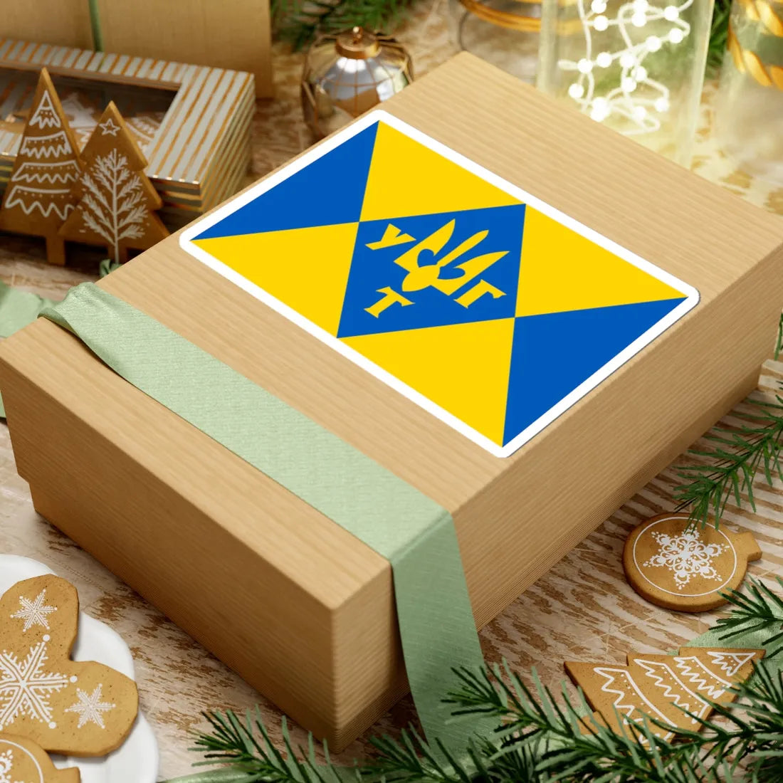 Flag of UHT (Ukraine) STICKER Vinyl Kiss-Cut Decal - The Sticker Space