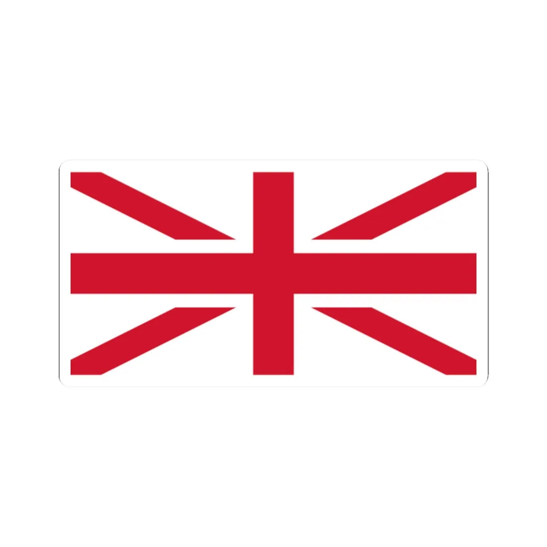 Flag of UK wo Scotland (United Kingdom) STICKER Vinyl Kiss-Cut Decal 2 Inch White - The Sticker Space