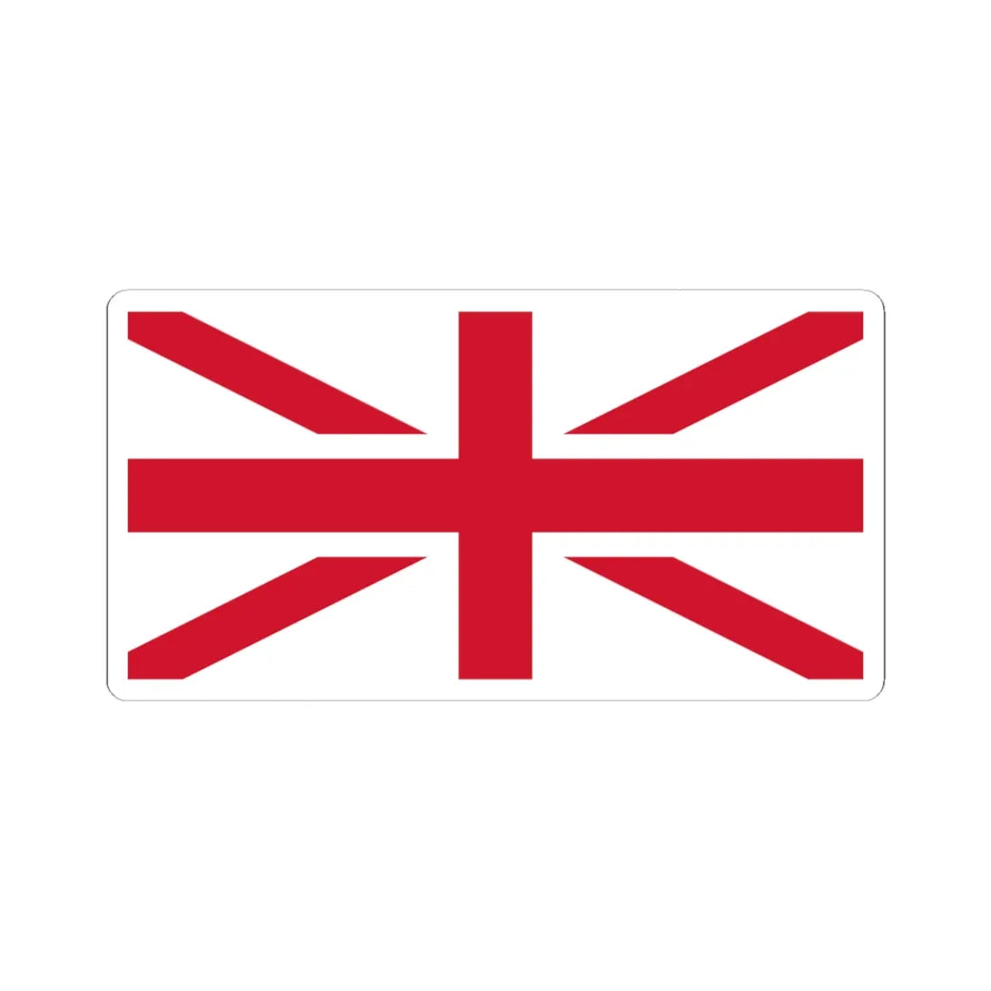 Flag of UK wo Scotland (United Kingdom) STICKER Vinyl Kiss-Cut Decal 3 Inch White - The Sticker Space