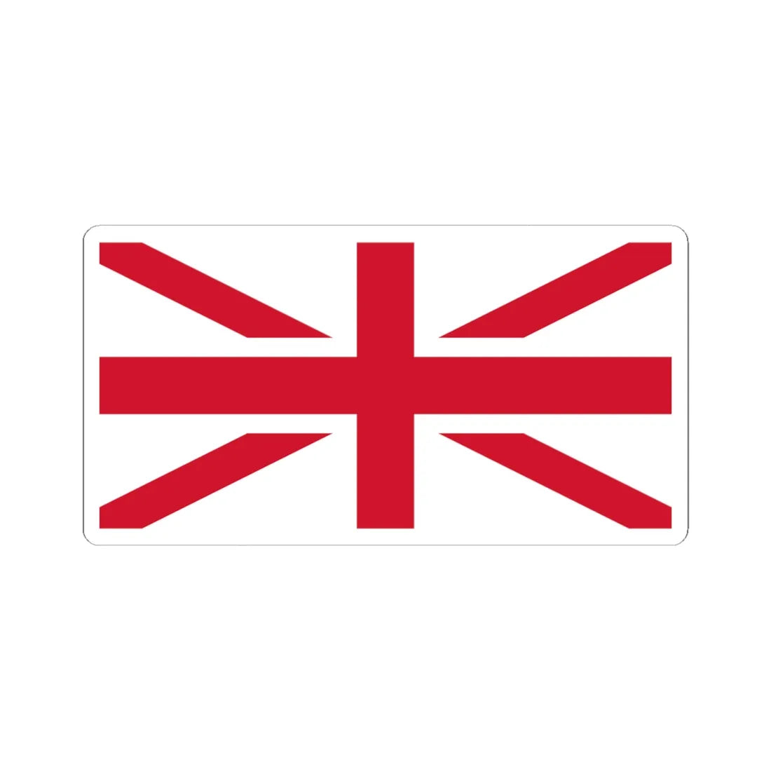 Flag of UK wo Scotland (United Kingdom) STICKER Vinyl Kiss-Cut Decal 4 Inch White - The Sticker Space