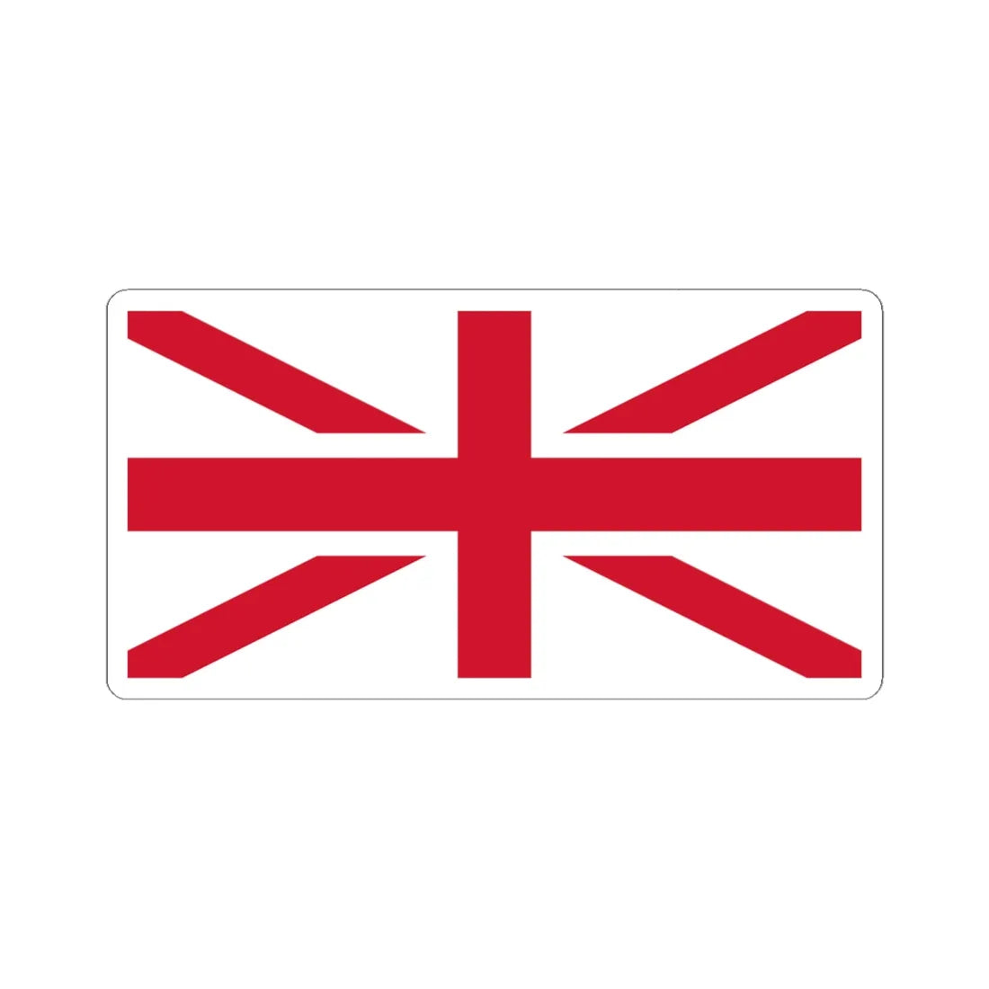 Flag of UK wo Scotland (United Kingdom) STICKER Vinyl Kiss-Cut Decal 6 Inch White - The Sticker Space