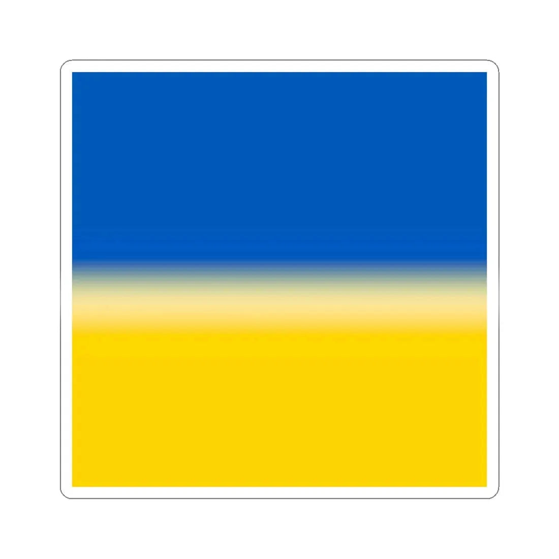 Flag of Ukraine 1-1 (Ukraine) STICKER Vinyl Kiss-Cut Decal 2 Inch White - The Sticker Space