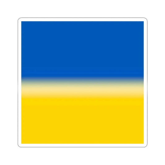 Flag of Ukraine 1-1 (Ukraine) STICKER Vinyl Kiss-Cut Decal 2 Inch White - The Sticker Space