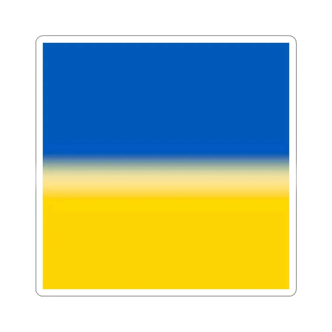 Flag of Ukraine 1-1 (Ukraine) STICKER Vinyl Kiss-Cut Decal 3 Inch White - The Sticker Space