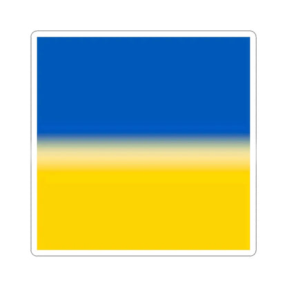 Flag of Ukraine 1-1 (Ukraine) STICKER Vinyl Kiss-Cut Decal 3 Inch White - The Sticker Space