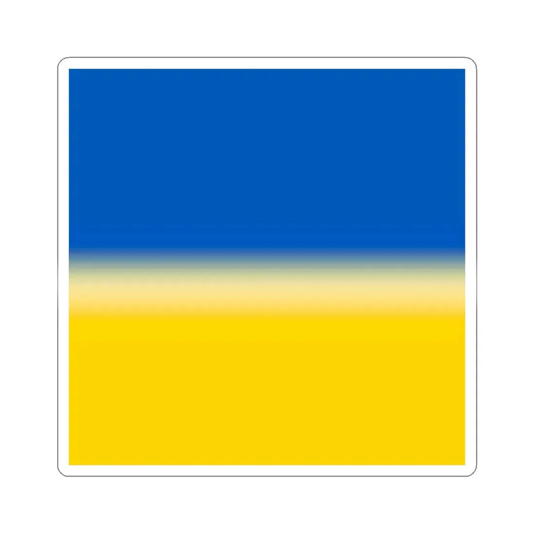Flag of Ukraine 1-1 (Ukraine) STICKER Vinyl Kiss-Cut Decal 4 Inch White - The Sticker Space