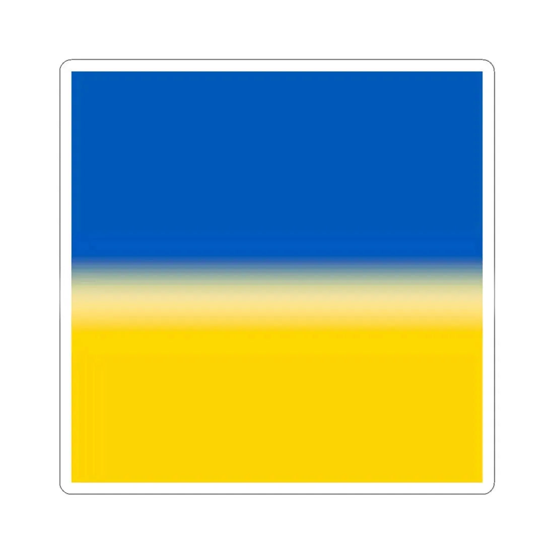 Flag of Ukraine 1-1 (Ukraine) STICKER Vinyl Kiss-Cut Decal 6 Inch White - The Sticker Space
