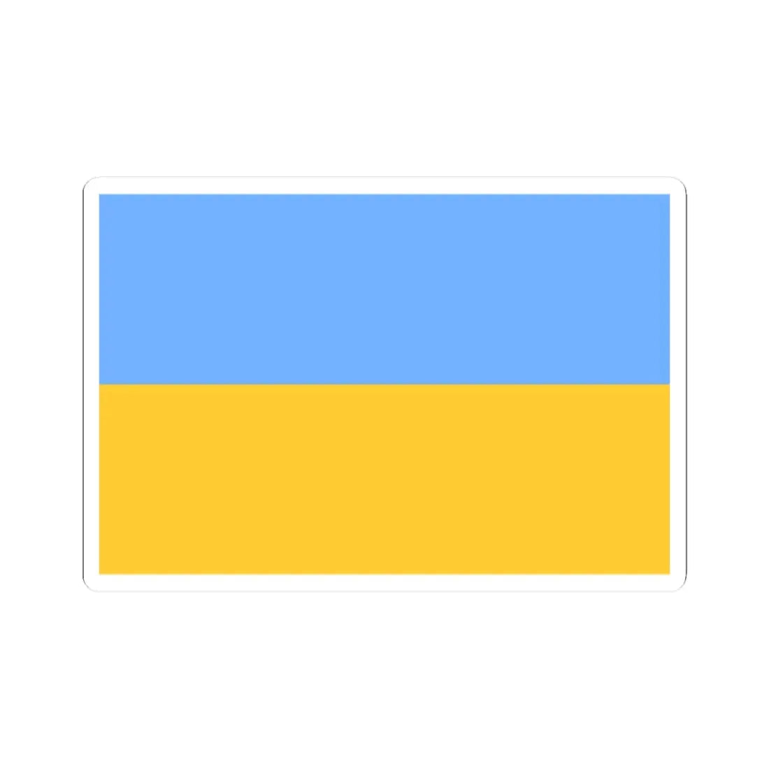 Flag of Ukraine 1917-1921 (Ukraine) STICKER Vinyl Kiss-Cut Decal 2 Inch White - The Sticker Space