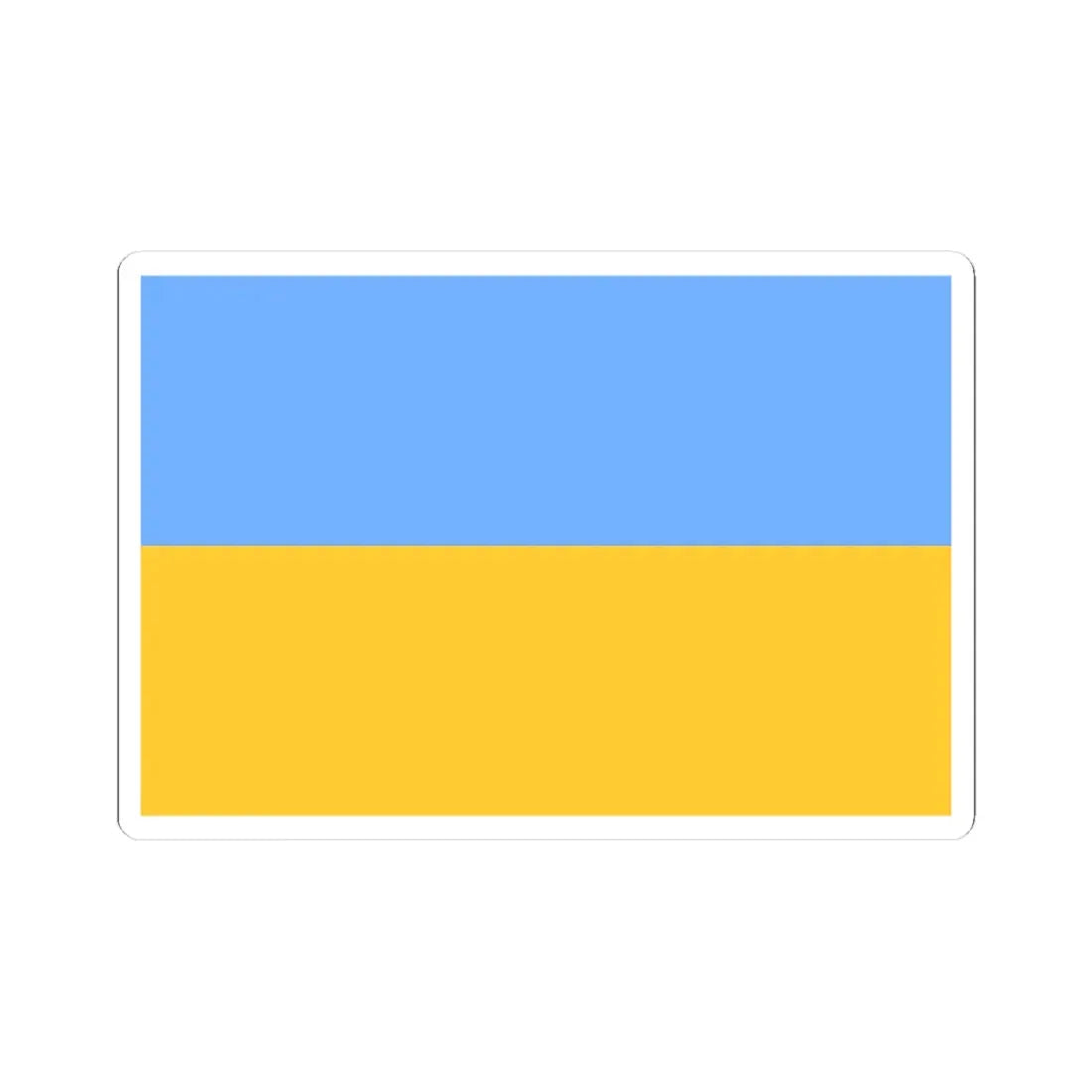 Flag of Ukraine 1917-1921 (Ukraine) STICKER Vinyl Kiss-Cut Decal 3 Inch White - The Sticker Space