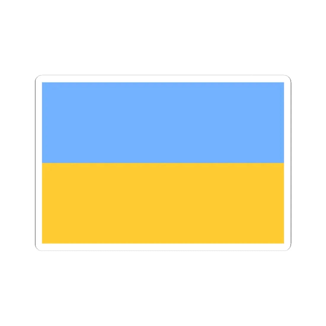 Flag of Ukraine 1917-1921 (Ukraine) STICKER Vinyl Kiss-Cut Decal 4 Inch White - The Sticker Space
